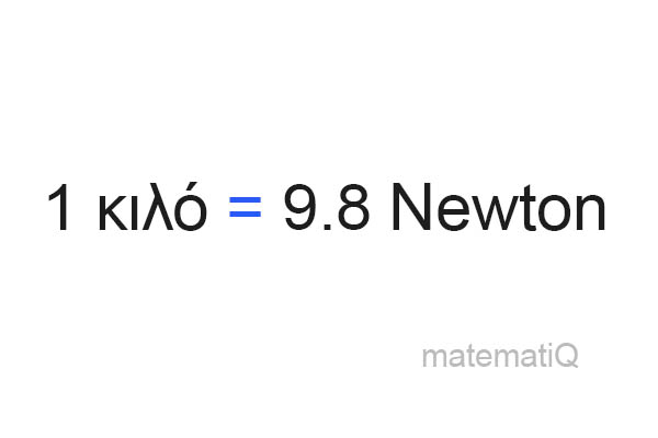 νιούτον σε κιλά