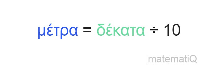 δέκατα σε μέτρα