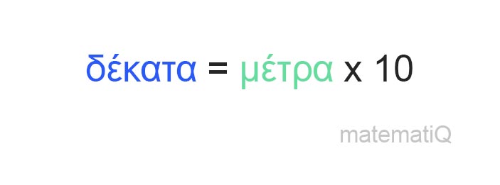 μέτρα σε δέκατα